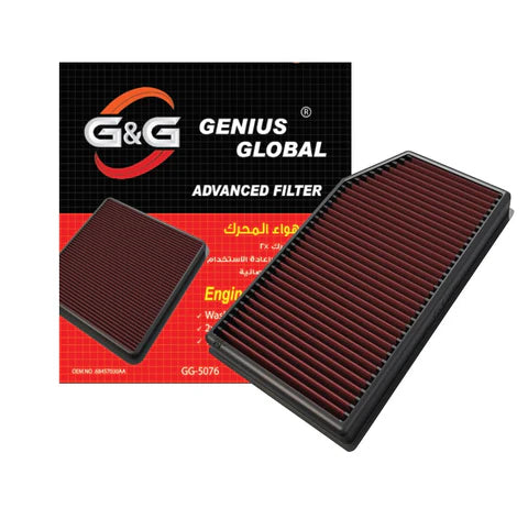 A24-1952-GG-5076-REPLACEMENT PERFORMANCE AIR FILTER – JEEP JL 2.0 L4 /3.6 V6 2018 ON