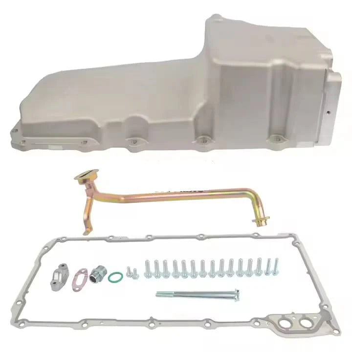 A24-2470-Oil Pan For LS Swap Retrofit Aluminum Oil Pan LS1 LS2 LS3 LS6 Rear Sump Pick Up Gasket
