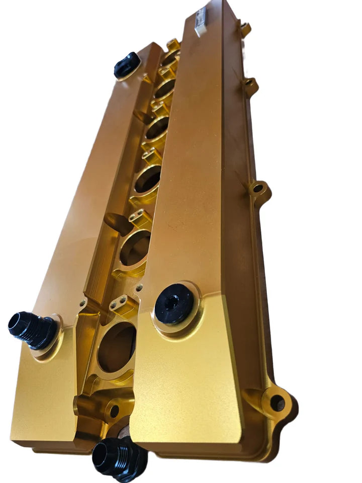 A24-2313-SPEEDWORKS TOYOTA 2JZ-GTE NON-VVTI SINGLE PIECE BILLET VALVE COVER GOLD