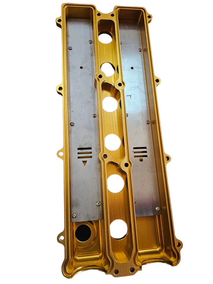 A24-2313-SPEEDWORKS TOYOTA 2JZ-GTE NON-VVTI SINGLE PIECE BILLET VALVE COVER GOLD