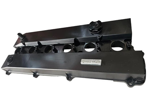 A24-2307-SPEEDWORKS TOYOTA 2JZ-GE VVTI SINGLE PIECE BILLET VALVE COVER BLACK