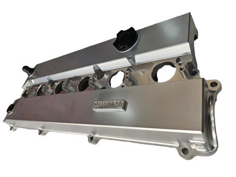 A24-2305-SPEEDWORKS TOYOTA 2JZ-GTE VVTI SINGLE PIECE BILLET VALVE COVER SILVER
