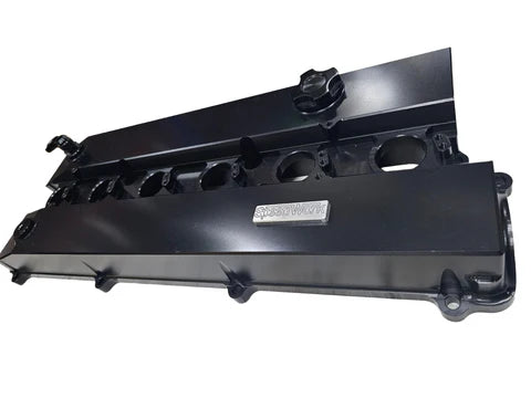 A24-2304-SPEEDWORKS TOYOTA 2JZ-GTE VVTI SINGLE PIECE BILLET VALVE COVER BLACK