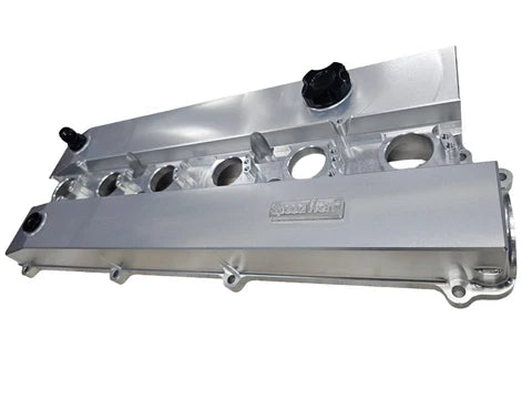A24-2306-SPEEDWORKS TOYOTA 2JZ-GE VVTI SINGLE PIECE BILLET VALVE COVER SILVER