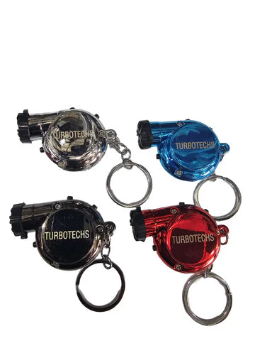 A24-2022-Turbotechs Keychain Turbo Keychain, Creative Multicolor Hot Sleeve Bearing Spinning Turbine Turbocharger Keychains Keyring