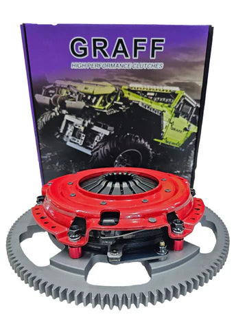 A24-3059-GRAFF HD RACING X CLUTCH NISSAN TB48 TWIN PLATE Chromoly Flywheel