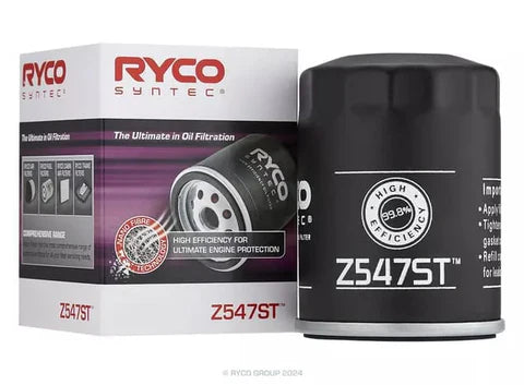 A24-2449-Ryco Z547ST SynTec Oil Filter Nissan Patrol TB48DE, TB45E, VK56VD