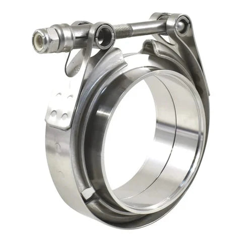A24-2910-V-Band Clamp 4" Inch with Flanges for Exhaust Pipe in 304 Stainless Steel, 4" 102mm