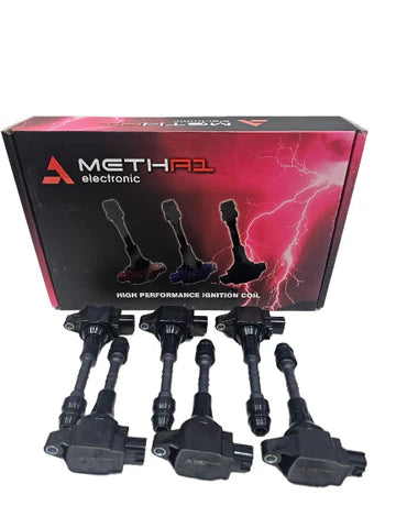 A24-3508-2-METHA1 Ignition Coil Fits Nissan TB48 Y61, R35 GTR (VR38DETT)BLACK