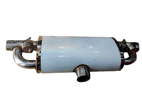 A24-2939-Electric Valve Muffler Valve Silencer 1 inlet 2 outlet Electric Exhaust Cutout Valve