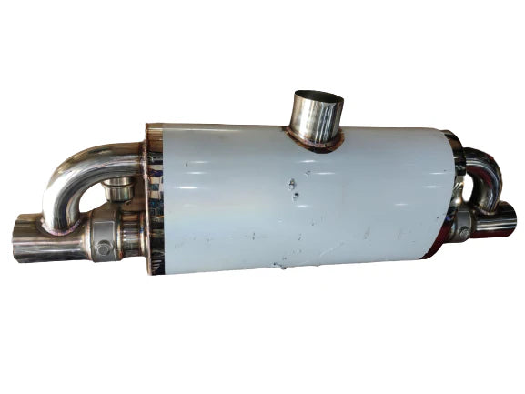 A24-2939-Electric Valve Muffler Valve Silencer 1 inlet 2 outlet Electric Exhaust Cutout Valve