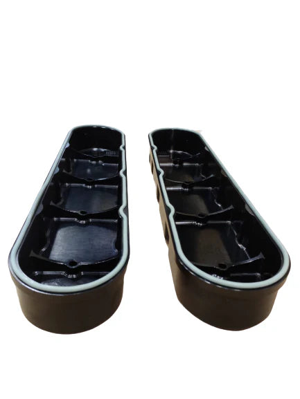 A24-2331-BILLET LS VALVE COVERS KIT BLACK