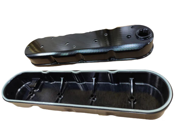 A24-2331-BILLET LS VALVE COVERS KIT BLACK