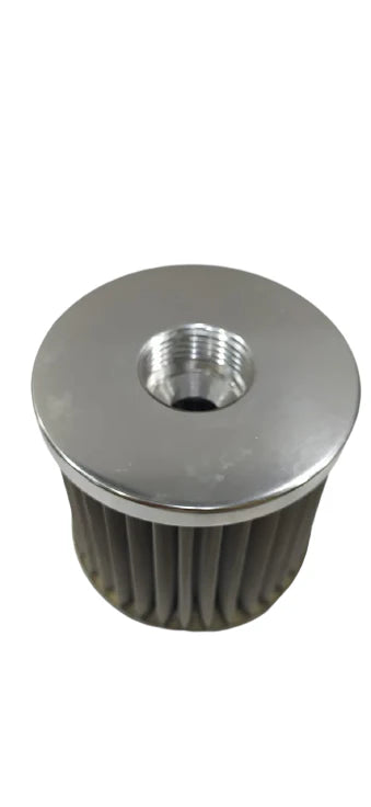 A24-1970-AN12-STAINLESS STEEL POLISHED BILLET BREATHER WITH FEMALE THREAD