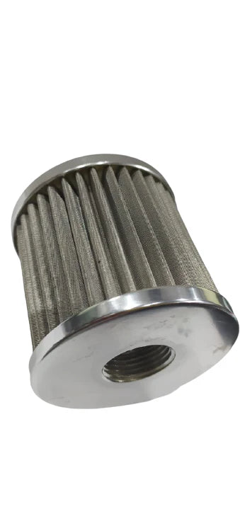 A24-2424-AN12-STAINLESS STEEL POLISHED BILLET BREATHER WITH FEMALE THREAD