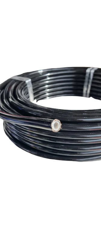 A24-2791-AN4-Teflon PTFE Hose Stainless Steel Braided Black PVC Coated Cover
