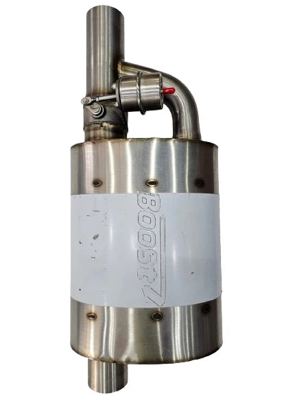 A24-2902-BOOST RACING EXHAUST SYSTEM PERFORMANCE ELECTRONIC VACUUM VALVE MUFFLER SMALL
