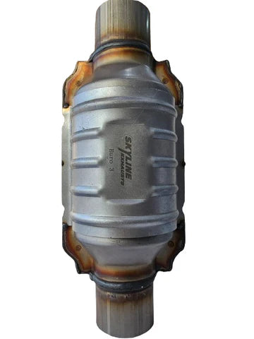 A24-2850-2inch EURO 3 Universal Catalytic Converter High Flow Stainless Inlet Outlet High Flow With 400 Cells Ceramic Catalyst