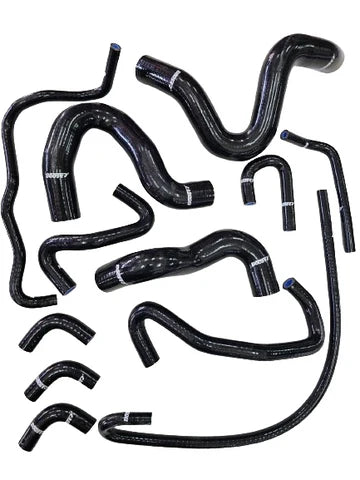 A24-1005-Silicone Hoses For Nissan Patrol/Safari TB48DE WFGY61 2002-2012 Black