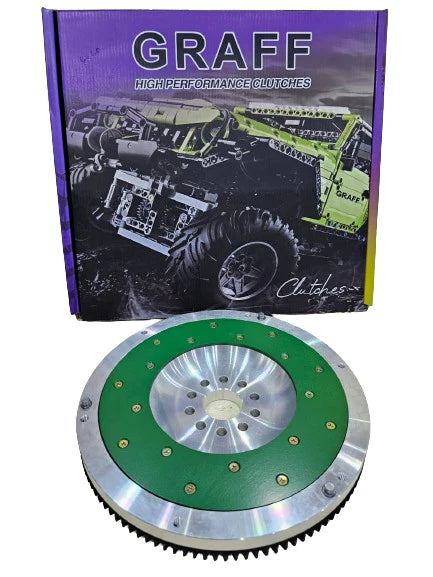 A24-3021-GRAFF LIGHTWEIGHT ALUMINUM FLYWHEEL WITH REPLACEABLE FRICTION - 1995-2003 TOYOTA TACOMA DLX 2.4-HILUX 3RZ