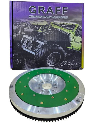 A24-3021-GRAFF LIGHTWEIGHT ALUMINUM FLYWHEEL WITH REPLACEABLE FRICTION - 1995-2003 TOYOTA TACOMA DLX 2.4-HILUX 3RZ