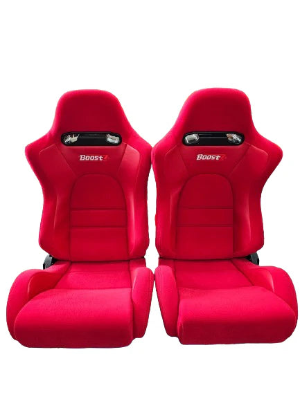 A24-3079-BOOST SEATS Sport Seat E8 - Red c/w U08 Universal Slider