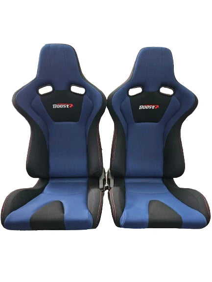 A24-3176-BOOST SEATS Sport Seat Viro - Black/Blue c/w U08 Universal Slider