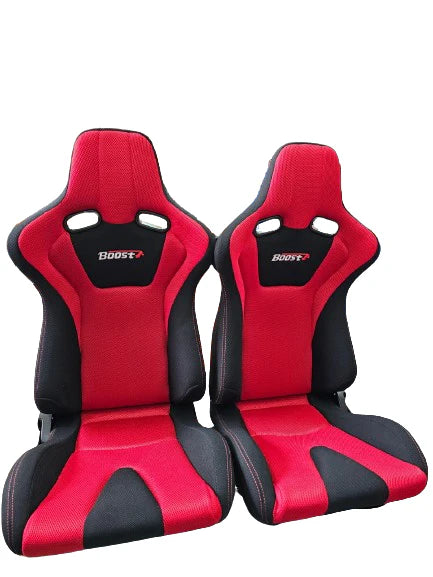 A24-3073-BOOST Sport Seat Viro - Black/Red c/w U08 Universal Slider
