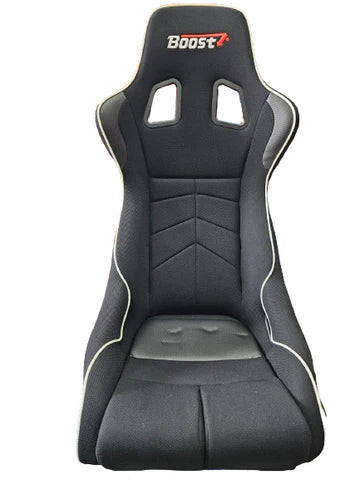A24-3200-BOOST SEATS Sport Seat D1 - Black c/w U08 Universal Slider & L Shape Panel