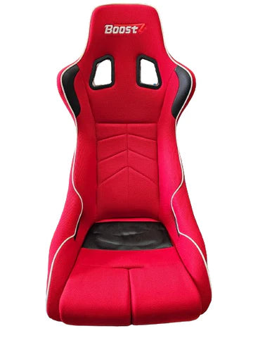 A24-3201-BOOST SEATS Sport Seat D1 - Red c/w U08 Universal Slider & L Shape Panel