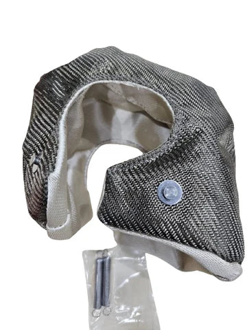 A24-2034-TURBOTECHS T4 TITANIUM LAVA FIBER TURBO BLANKET HEAT SHIELD BARRIER COVER WRAP
