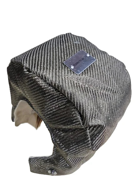 A24-2033-TURBOTECHS T6 TITANIUM LAVA FIBER TURBO BLANKET HEAT SHIELD BARRIER COVER WRAP