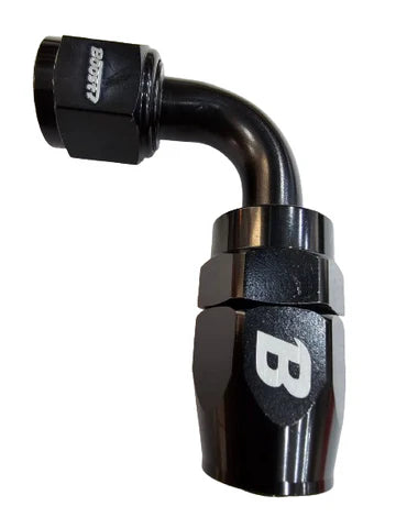 A24-2560-BOOST AN -8 AN8 (8AN) 90 Degree FastFlow Stealth Black Hose Fitting
