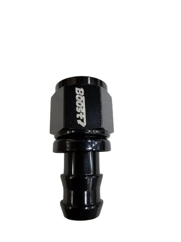 A24-2713-BOOST AN10 Straight Push on Lock Hose Barb Fitting Oil/Fuel/Gas Line Adapter BLACK