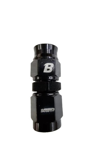 A24-2711-BOOST AN3 3AN Straight PTFE Teflon Swivel Hose End Fitting Adapter Black