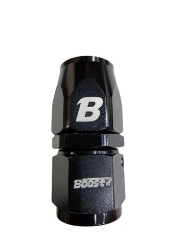 A24-2537-BOOST AN10 Straight Swivel Fuel Oil Gas Line Hose End Fitting Adapter Black