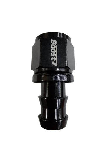 A24-2712-BOOST AN12 Straight Push on Lock Hose Barb Fitting Oil/Fuel/Gas Line Adapter BLACK