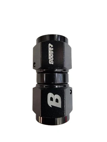 A24-2561-UNIVERSAL 8AN FEMALE TO 8AN FEMALE STRAIGHT SWIVEL COUPLER UNION FITTING ADAPTER ALUMINUM BLACK