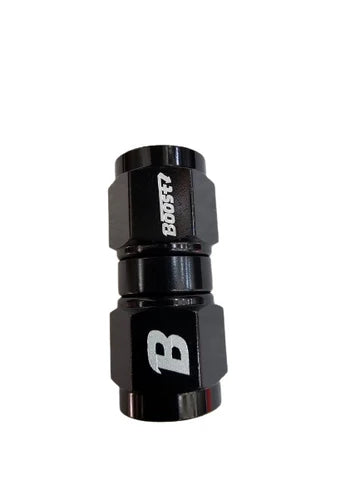 A24-2725-UNIVERSAL 6AN FEMALE TO 6AN FEMALE STRAIGHT SWIVEL COUPLER UNION FITTING ADAPTER ALUMINUM BLACK