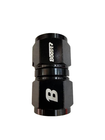 A24-2723-UNIVERSAL 12AN FEMALE TO 12AN FEMALE STRAIGHT SWIVEL COUPLER UNION FITTING ADAPTER ALUMINUM BLACK