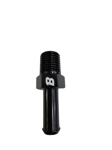 A24-2702-BOOSTStraight 1/4" Hose to 3/8" NPT Male Hardware and Service Supplies Clamp BLACK