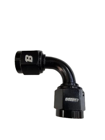 A24-2707-BOOST BOOST 6AN FEMALE TO 6AN FEMALE 90 DEGREE SWIVEL COUPLER UNION FITTING ADAPTER BLACK