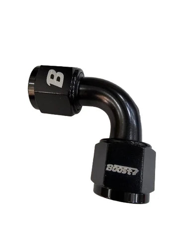 A24-2705-BOOST 10AN FEMALE TO 10AN FEMALE 90 DEGREE SWIVEL COUPLER UNION FITTING ADAPTER BLACK