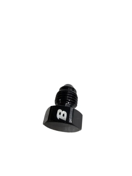 A24-2694-BOOST Anodized Aluminum -3AN MALE Flare Plug Fitting, Black