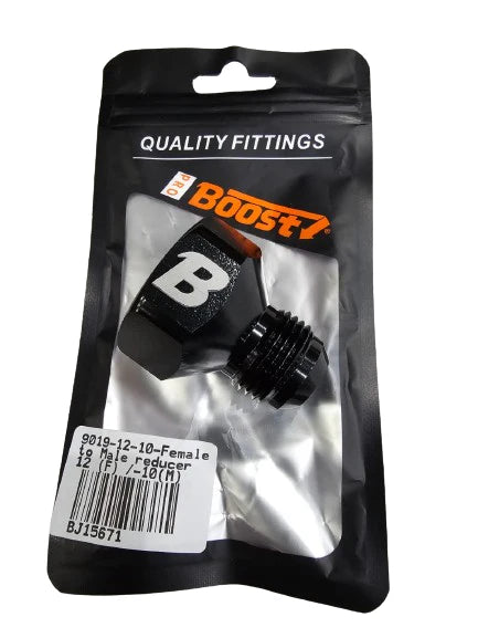 A24-2687-BOOST FEMALE TO MALE REDUCER ADAPTER FEMALE -12 TO -10 MALE