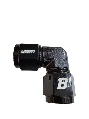 A24-2674-BOOST 90 Degree Swivel Female 8AN to Female AN8 Coupler Union Adapter Fitting Aluminum