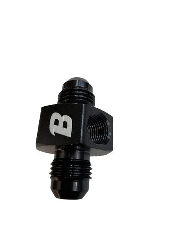 A24-2682-BOOST Male AN6 To With 1/8" NPT 6AN Side Port Gauge Sensor Coupler Black Adapter