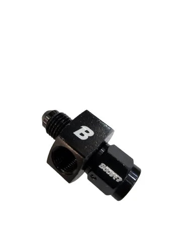 A24-2678-BOOST AN4 AN-4 Male To AN4 Female 1/8" Inch NPT Port Adapter Fitting Gauge Aluminum