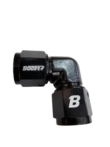 A24-2673-BOOST Female 10AN to Female 10AN Coupler Union Adapter Fitting 90 Degree Swivel