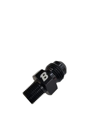 A24-2665-OOST 6AN Flare to 1/8" NPT Pipe Hose Adapter Fitting, Aluminum Black Anodized AN6 Male Flare to 1/8 NPT Male Thread